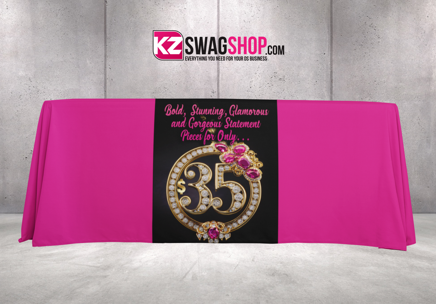 $8 Bling 24x72 Table Runner- SPECIALTY $35 JEWELRY style 3