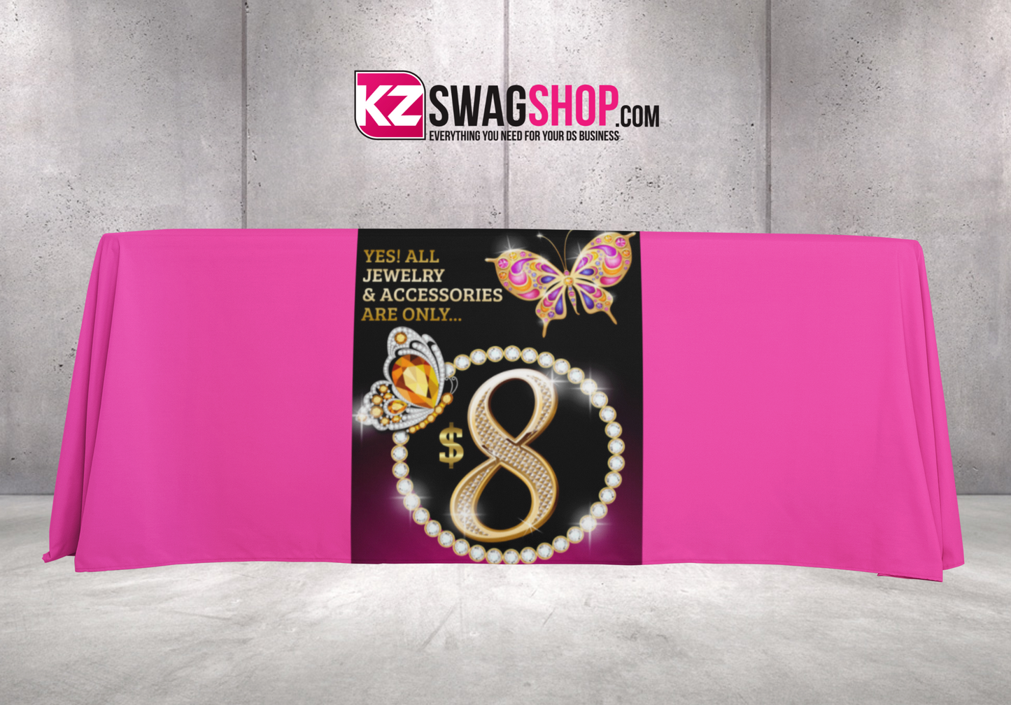 $8 Bling 24x72 Table Runner - BEAUTIFLY