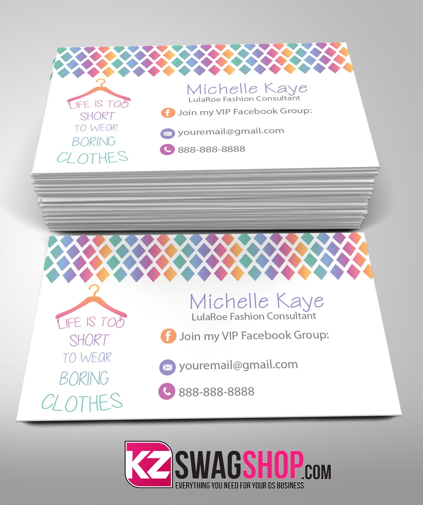 LulaRoe Business Cards Style 7
