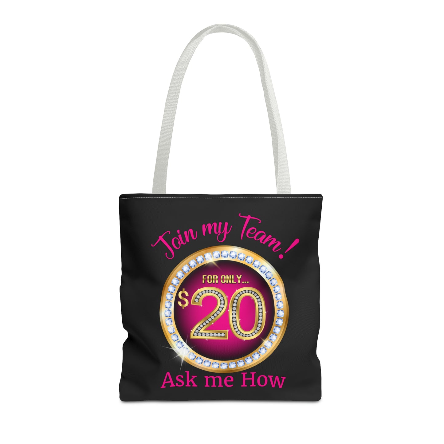 JOIN MY TEAM BLING TOTE