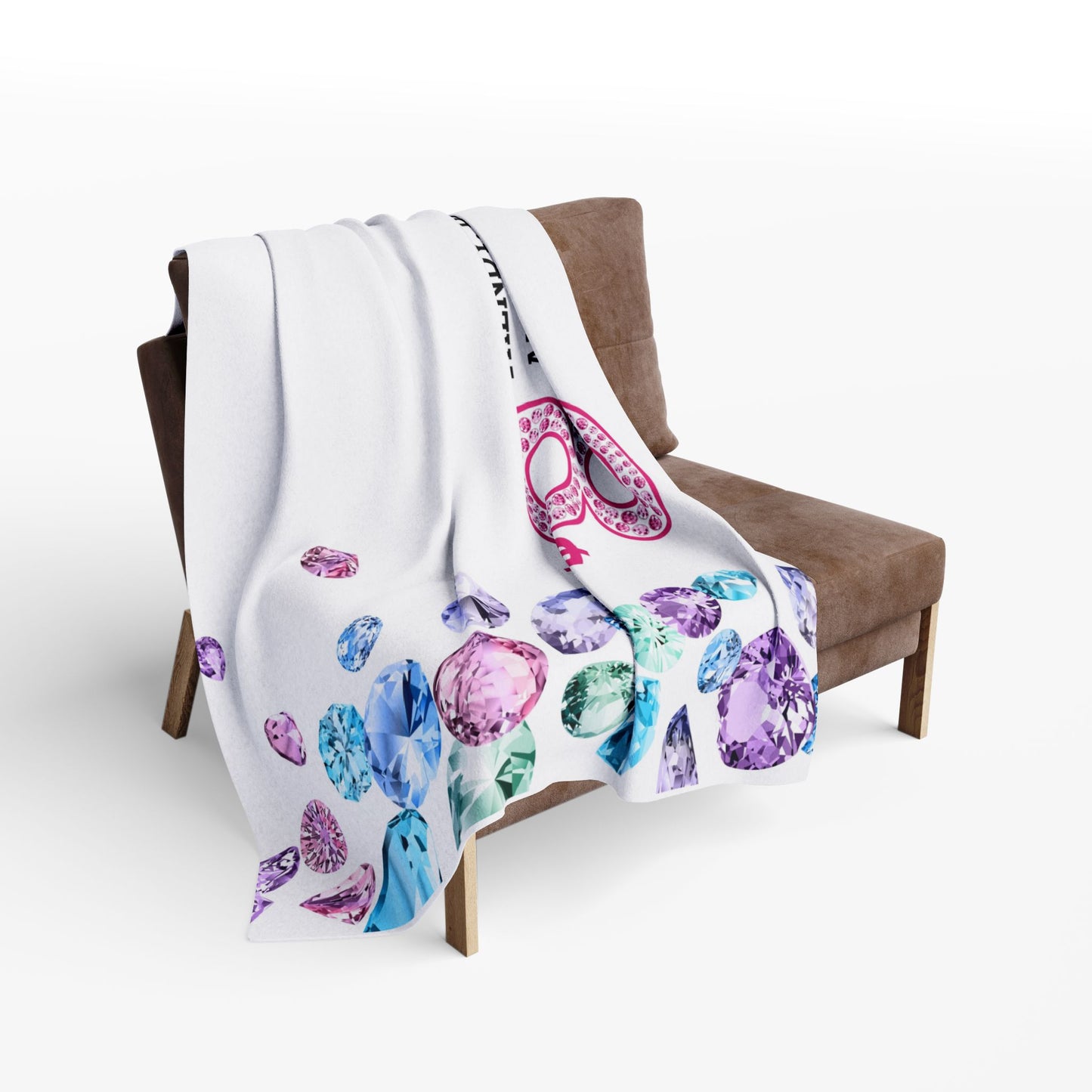 $8 Bling 50"x60" Fleece Table Cover - JEWELS