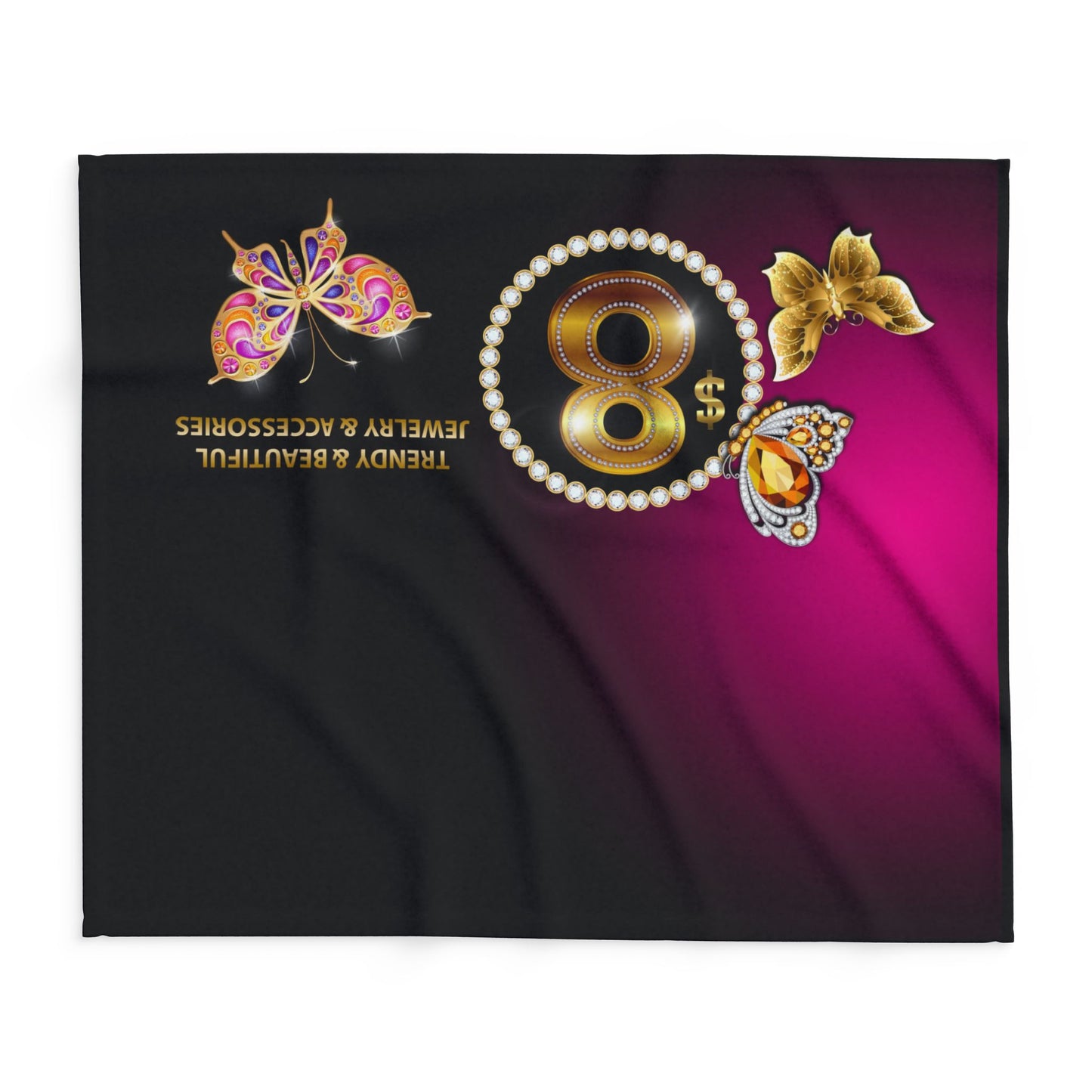 $8 Bling 50"x60" Fleece Table Cover - BEAUTIFLY