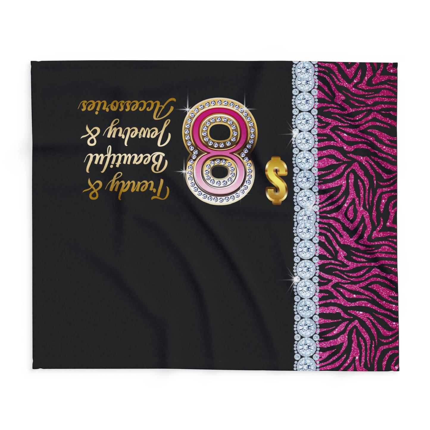 $8 Bling 50"x60" Fleece Table Cover - WILD