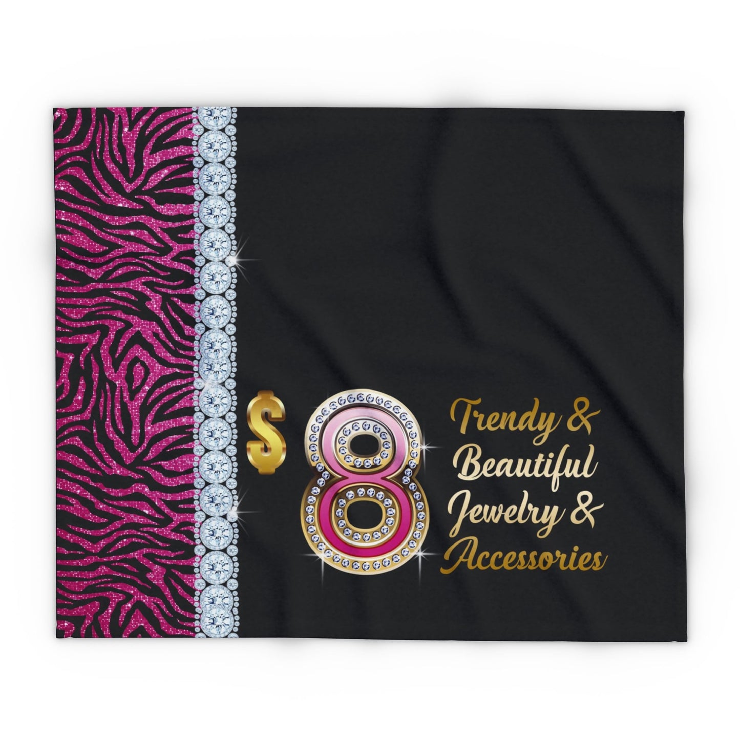 $8 Bling 50"x60" Fleece Table Cover - WILD