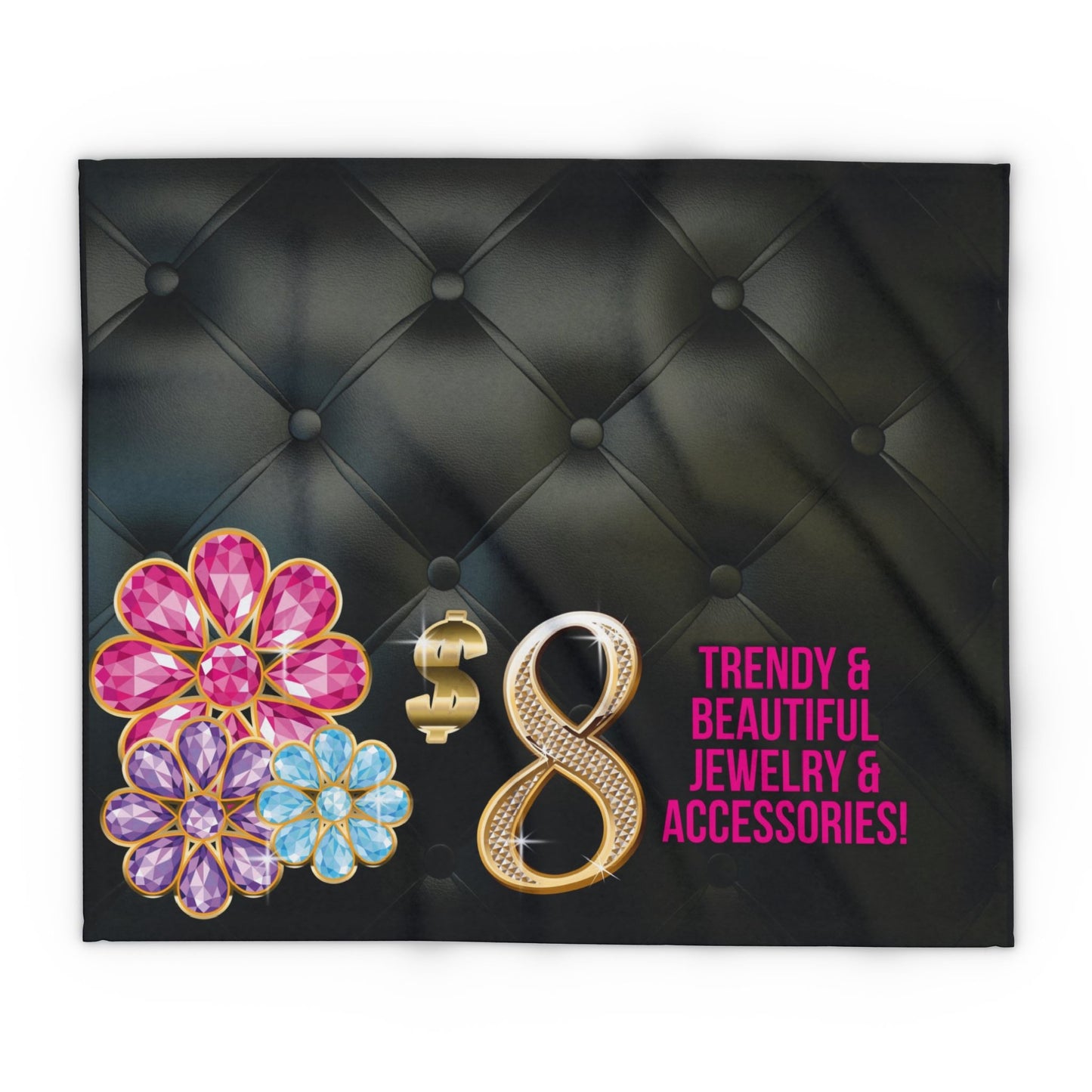 $8 Bling 50"x60" Fleece Table Cover - BLOOM