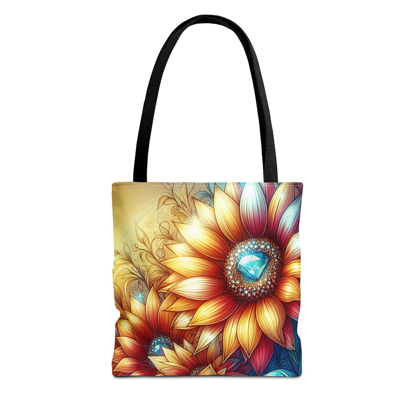 Bling Sunflowers Tote Bag 2 sizes