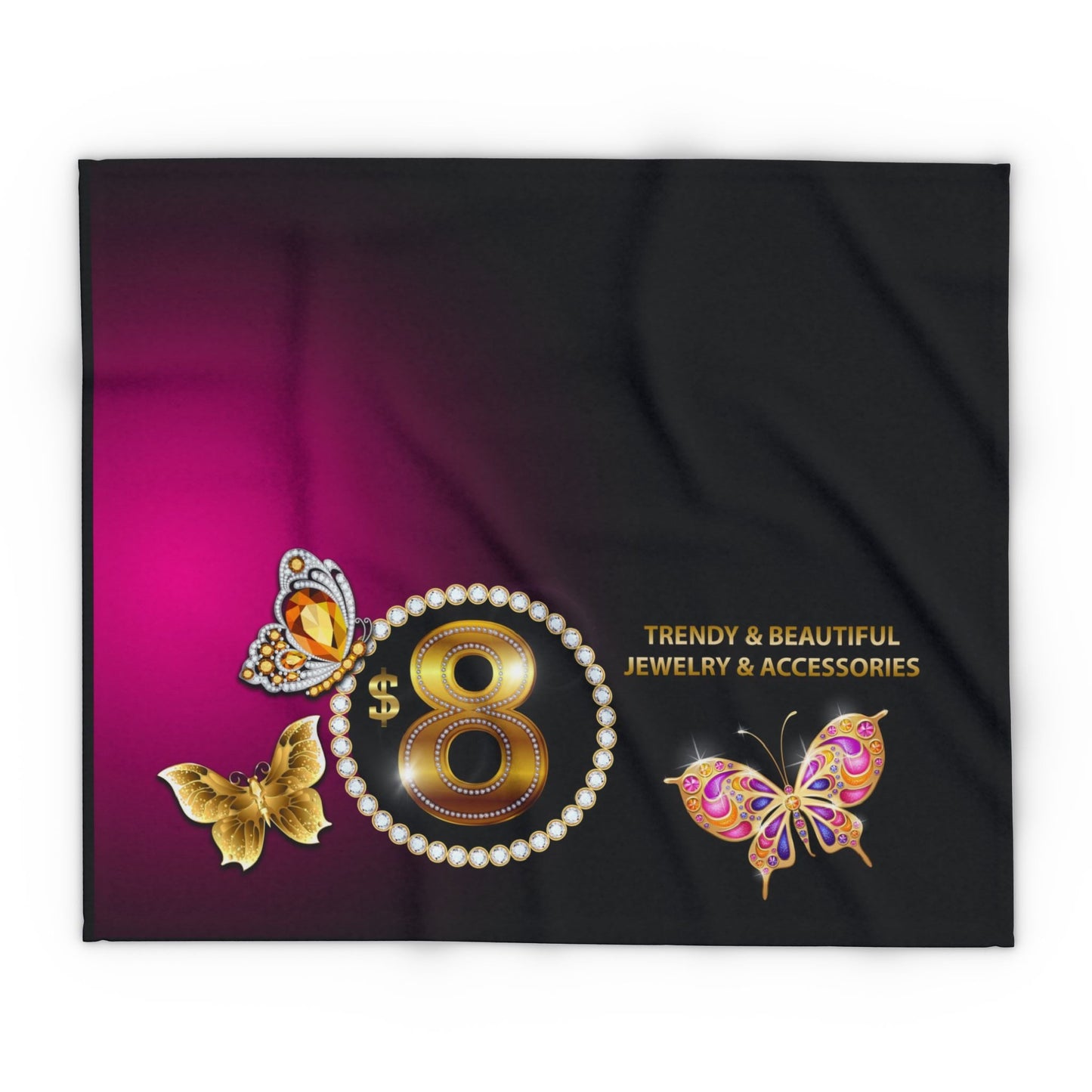 $8 Bling 50"x60" Fleece Table Cover - BEAUTIFLY