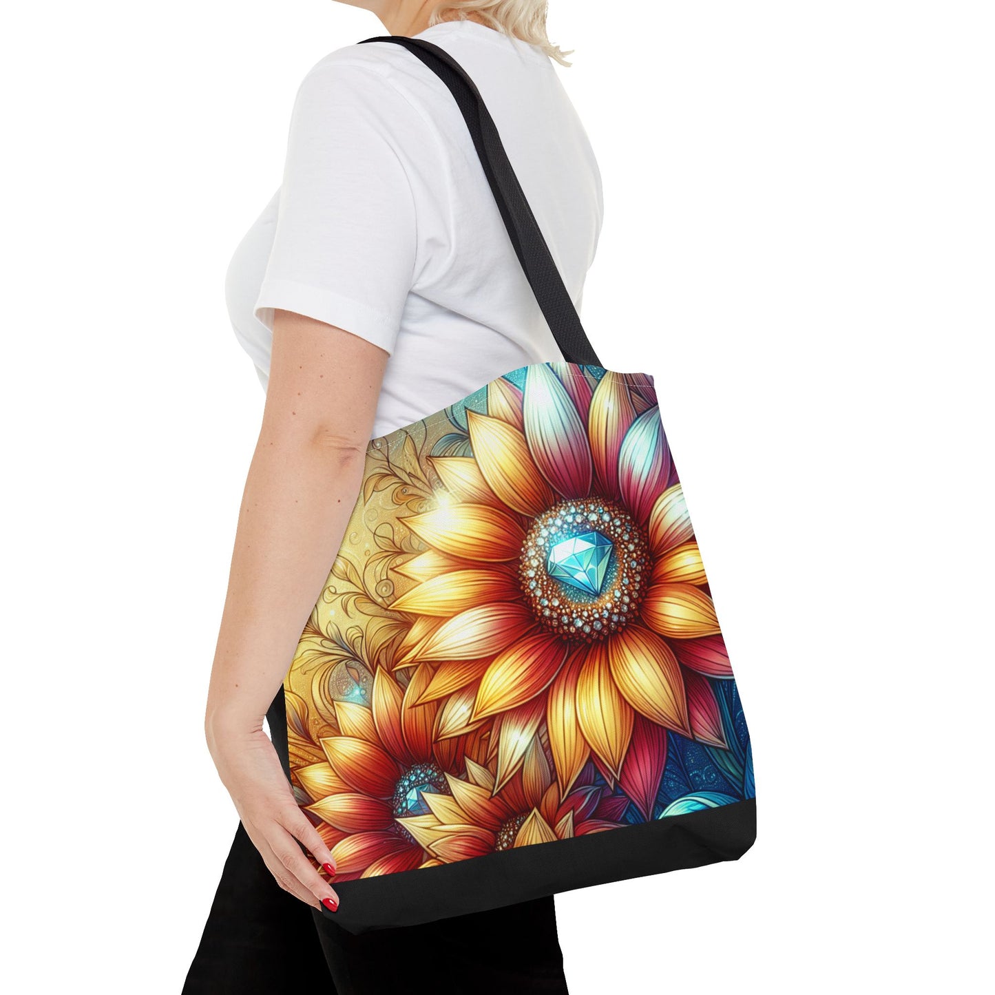 Bling Sunflowers Tote Bag 2 sizes