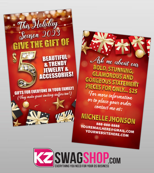 BLING PERSONALIZED HOLIDAY BLITZ CARDS 2023
