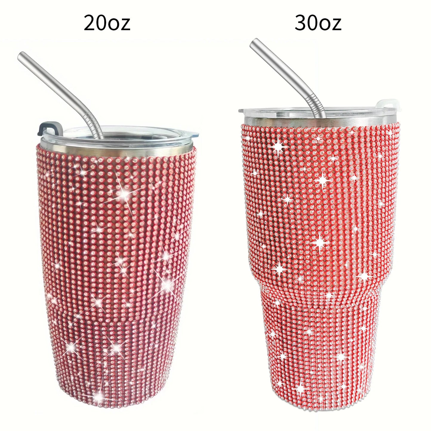 NEW! Bling Sparkling Rhinestone Stainless Steel Tumbler - 30oz