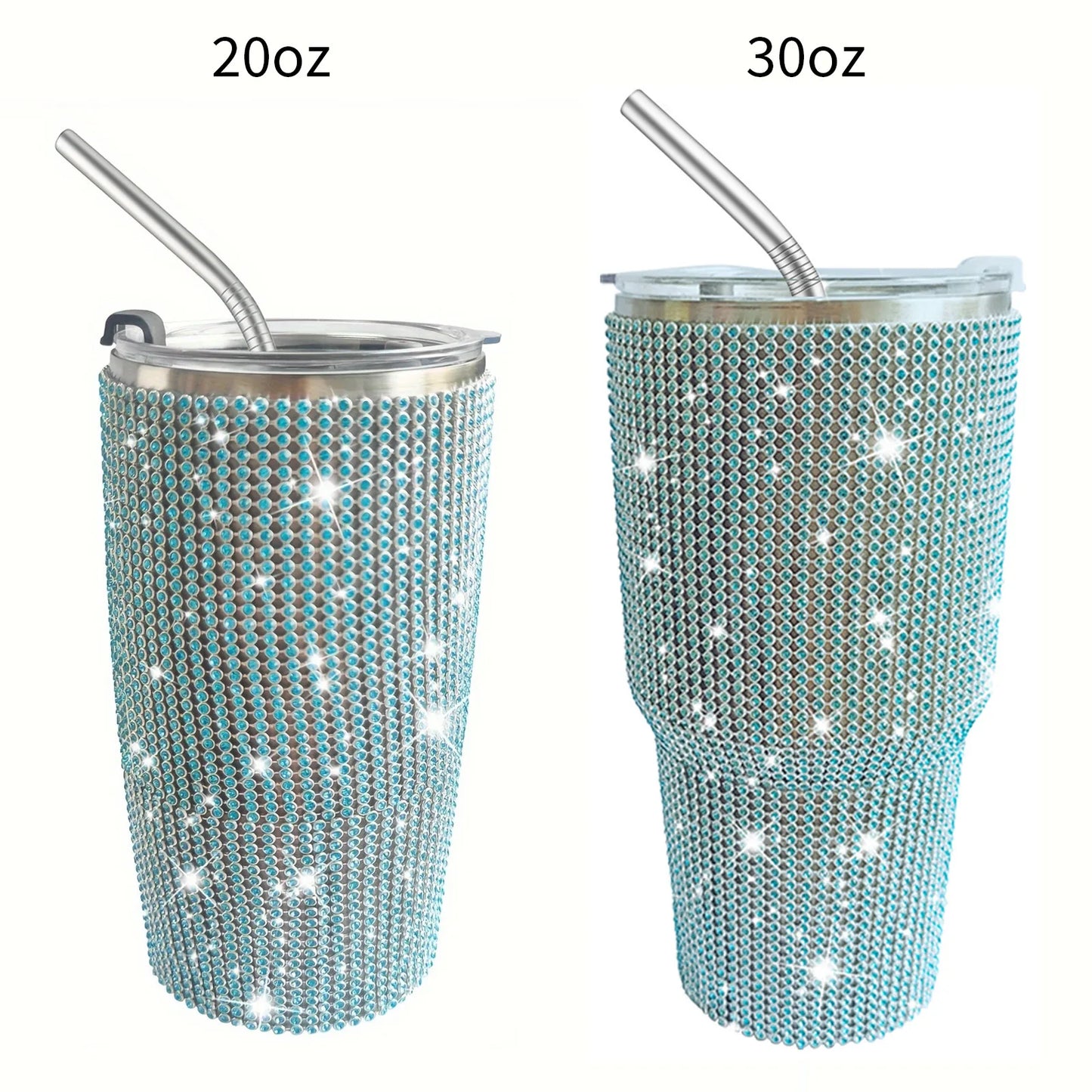 NEW! Bling Sparkling Rhinestone Stainless Steel Tumbler - 30oz