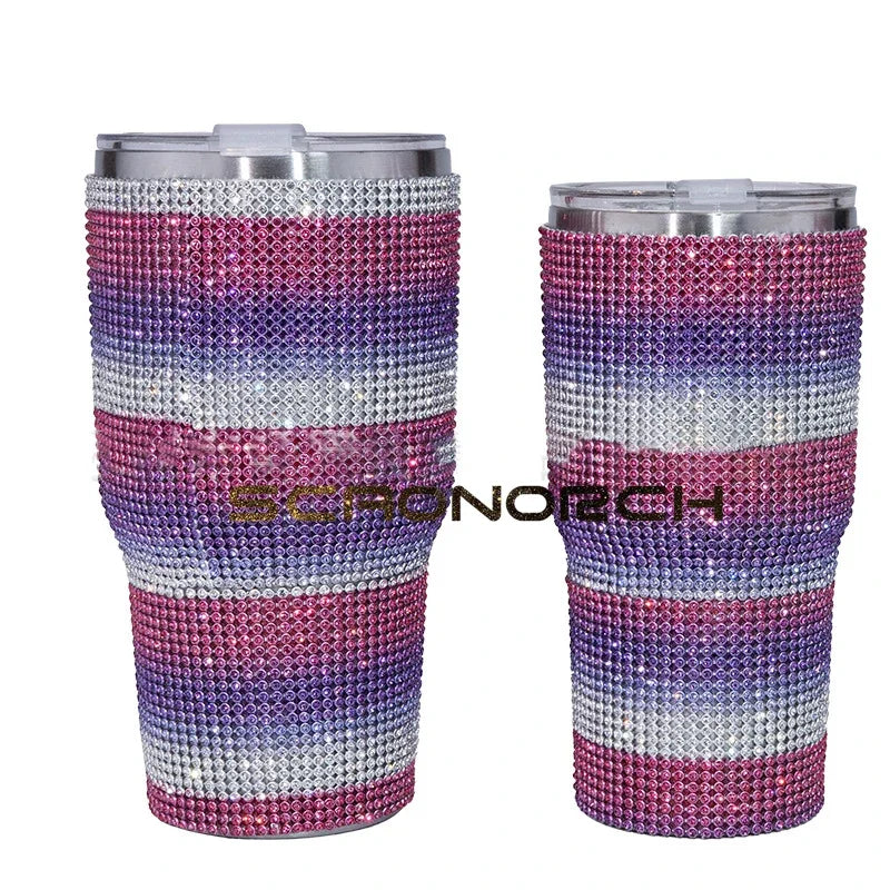 NEW! Bling Sparkling Rhinestone Stainless Steel Tumbler - 30oz