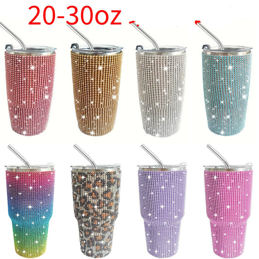NEW! Bling Sparkling Rhinestone Stainless Steel Tumbler - 30oz
