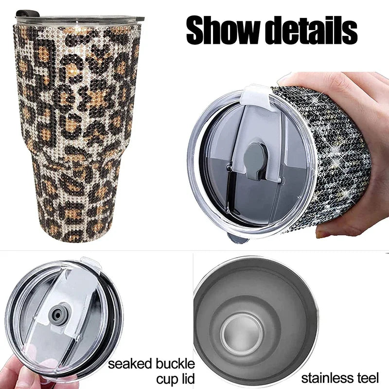 NEW! Bling Sparkling Rhinestone Stainless Steel Tumbler - 30oz