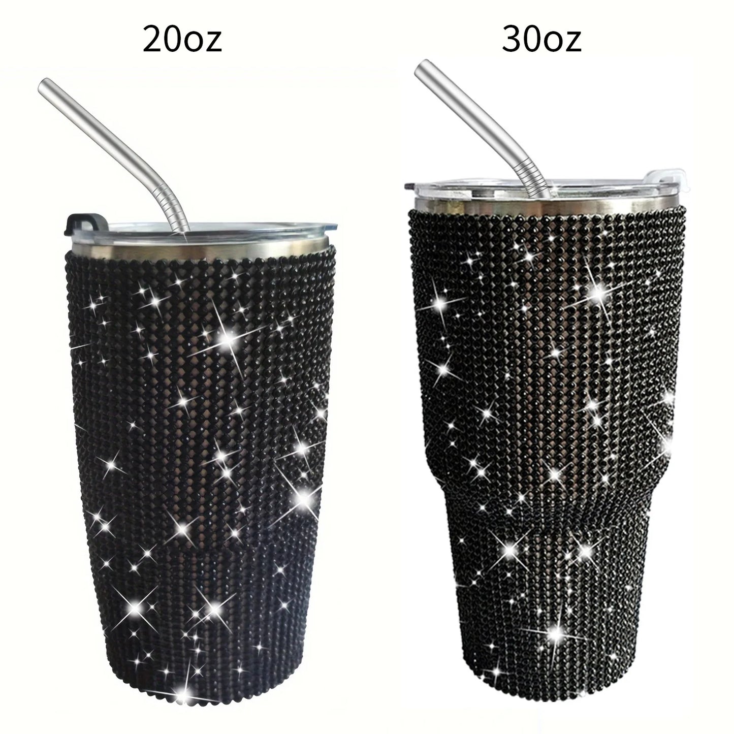 NEW! Bling Sparkling Rhinestone Stainless Steel Tumbler - 30oz