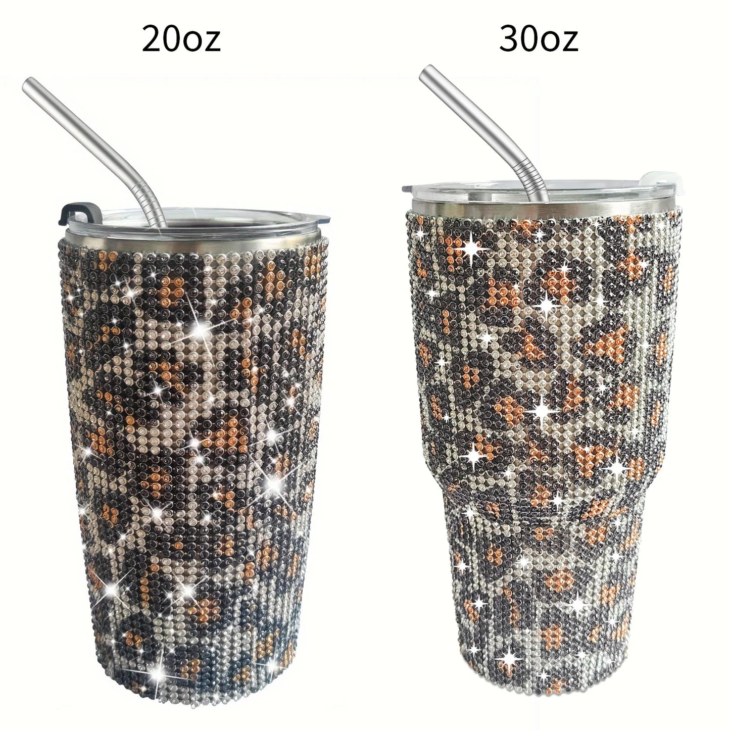NEW! Bling Sparkling Rhinestone Stainless Steel Tumbler - 30oz