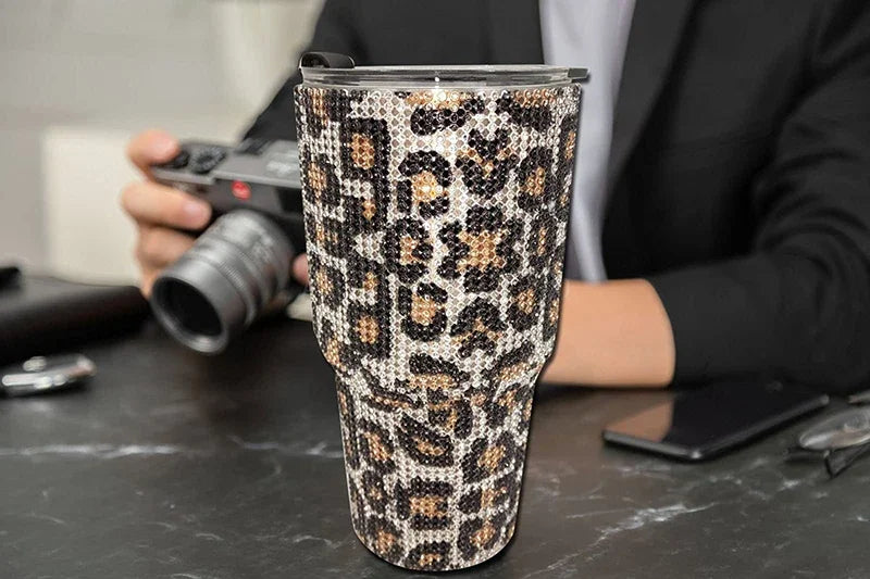 NEW! Bling Sparkling Rhinestone Stainless Steel Tumbler - 30oz