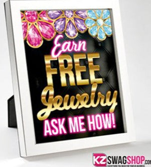 Bling Table Sign Print Out - Earn FREE Jewelry in Bloom