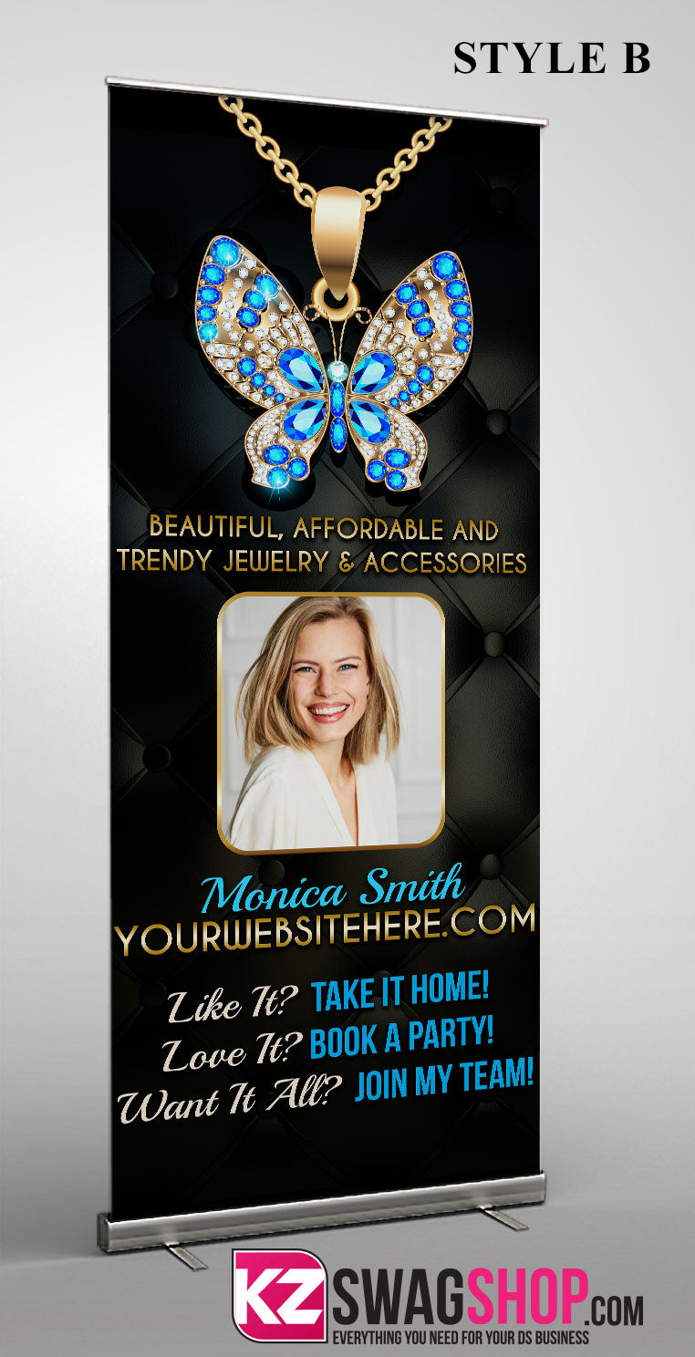 $8 Bling Retractable Banner style 32