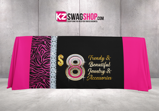 $8 Bling 50"x60" Fleece Table Cover - WILD