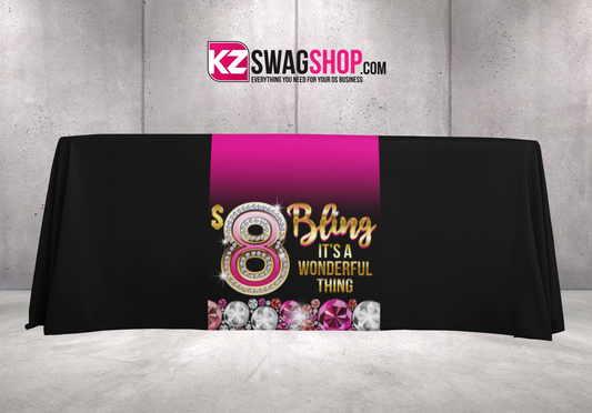 $8 Bling  24x72 Table Runner - GEMZ