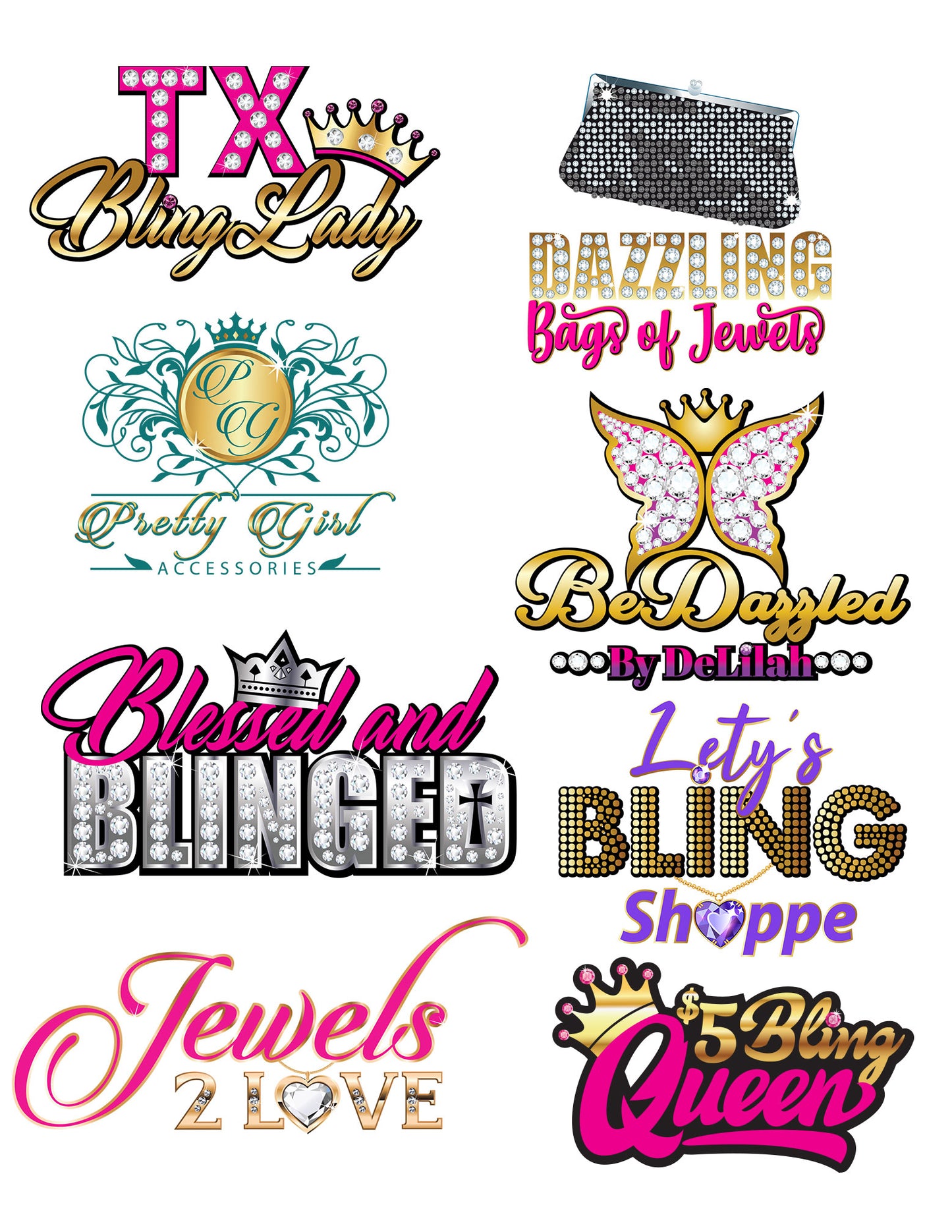Bling Personalized 10x10 Event Tent (Full Color)
