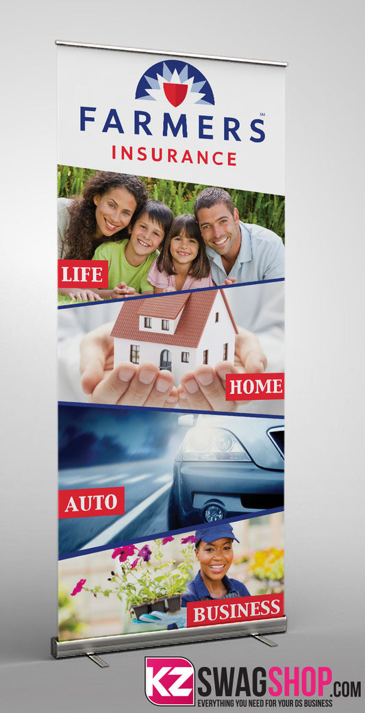 Farmers Insurance Retractable Banner Style 1