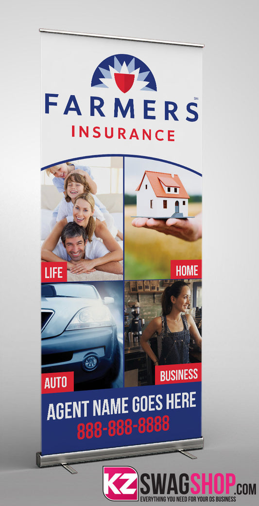 Farmers Insurance Retractable Banner Style 2