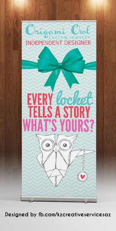 Origami Owl Retractable Banner - Style 2