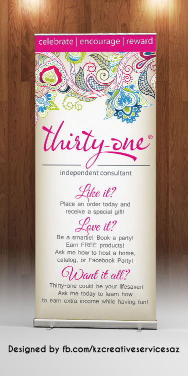 Thirty One Retractable Banner - Style 1
