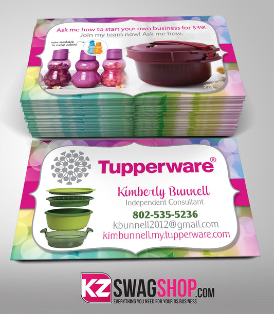 Tupperware Business Cards Style 4