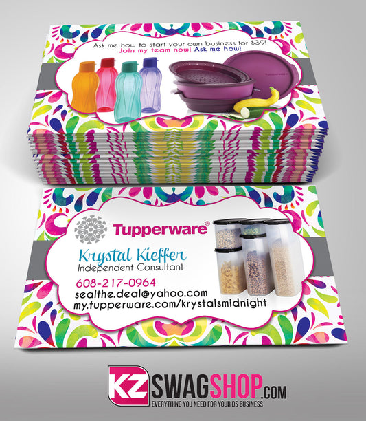 Tupperware Business Cards Style 5