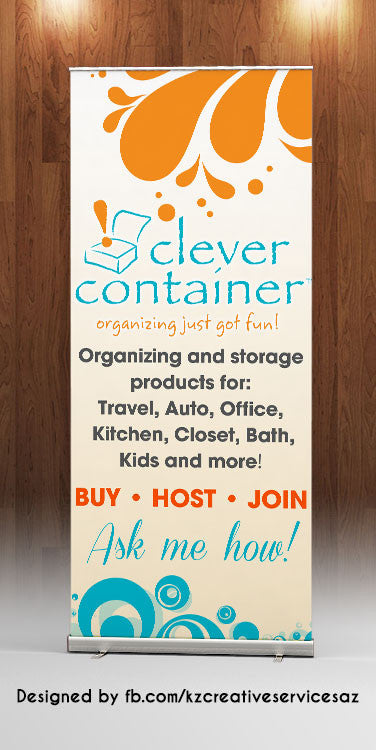 Clever Container Retractable Banner - Style 1