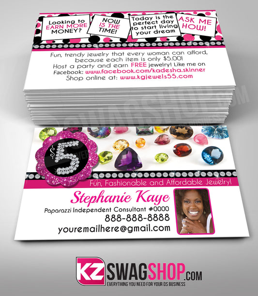 $5 Bling Jewelry Business Cards Style 10