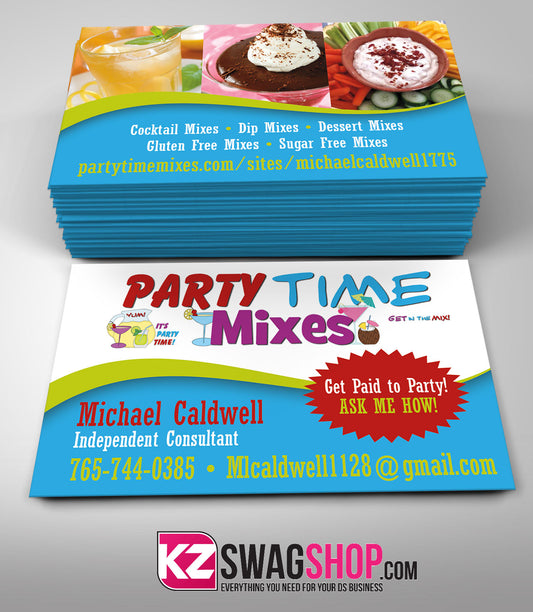 Party Time Mixes Business Card Style 2