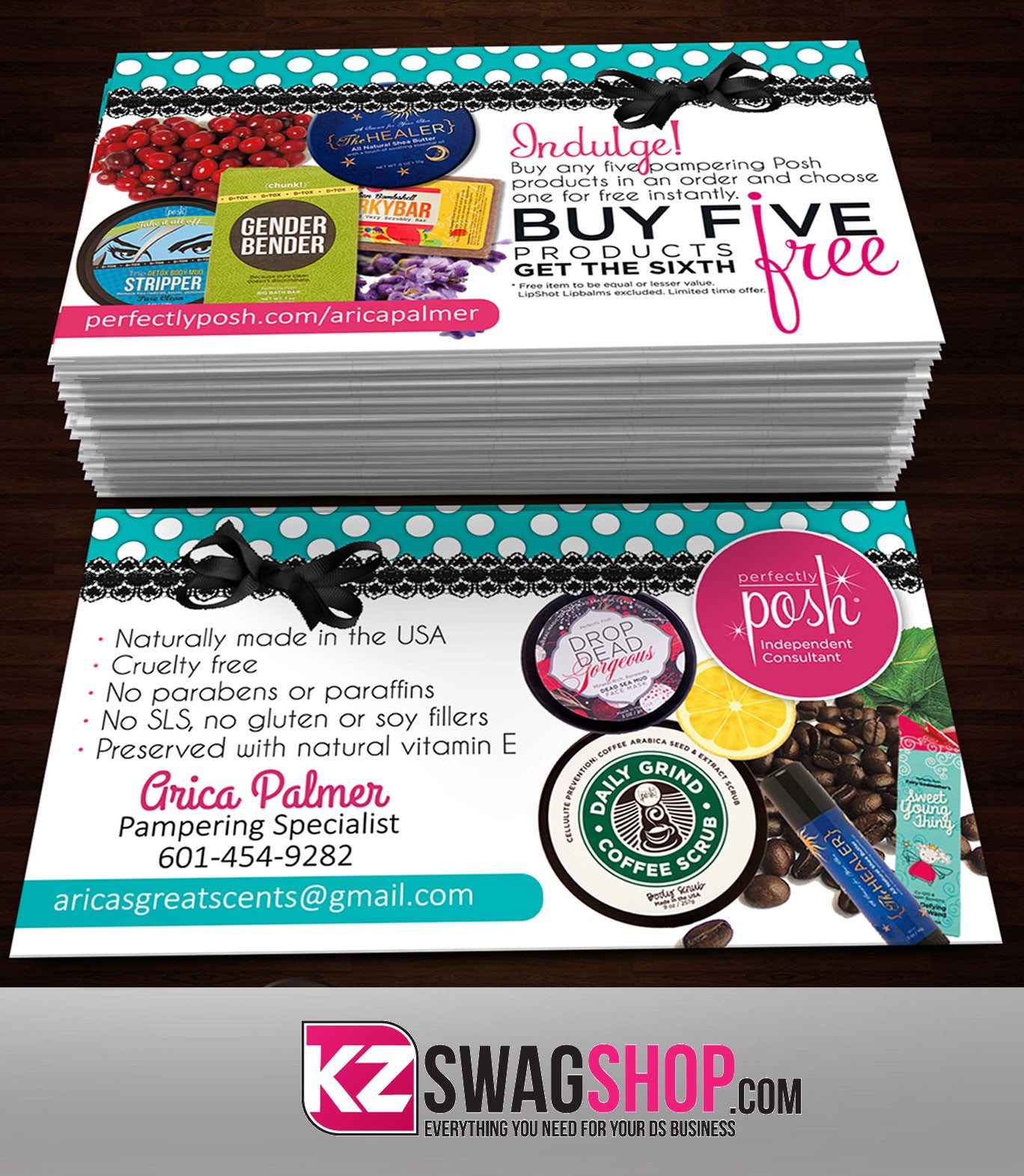 Perfectly Posh Business Cards Style 22