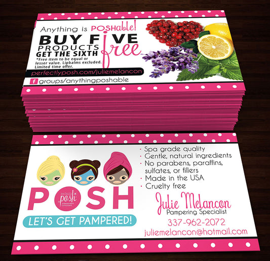 Perfectly Posh Business Cards Style 6