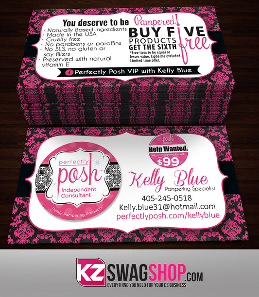 Perfectly Posh Business Cards Style 7
