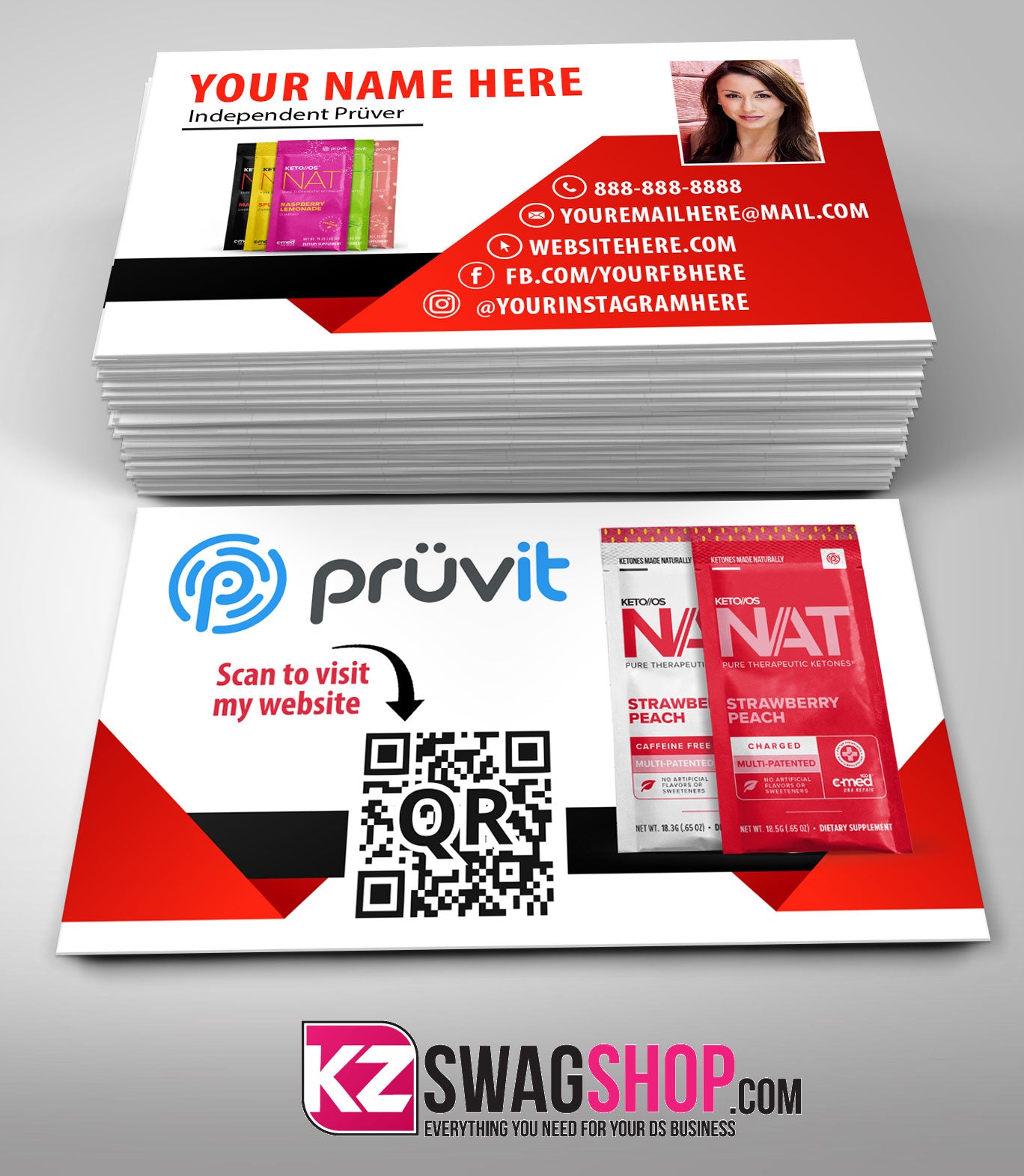 Pruvit Business Cards Style 11