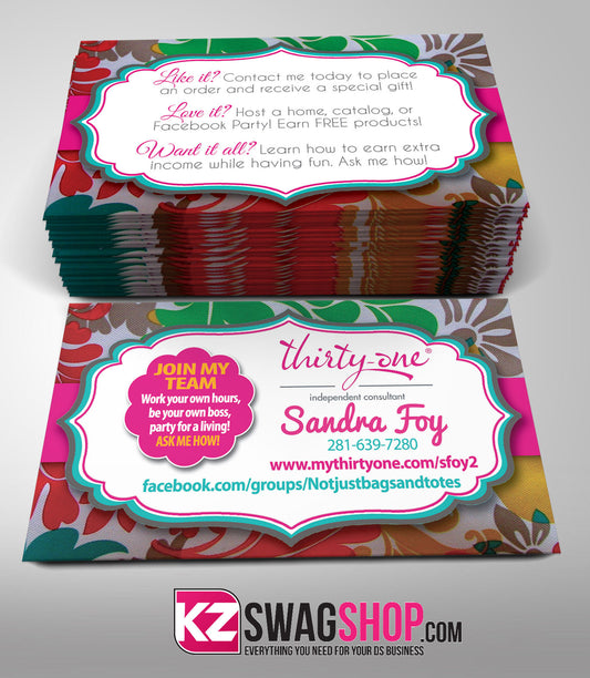 Thirty One Business Cards Style 3